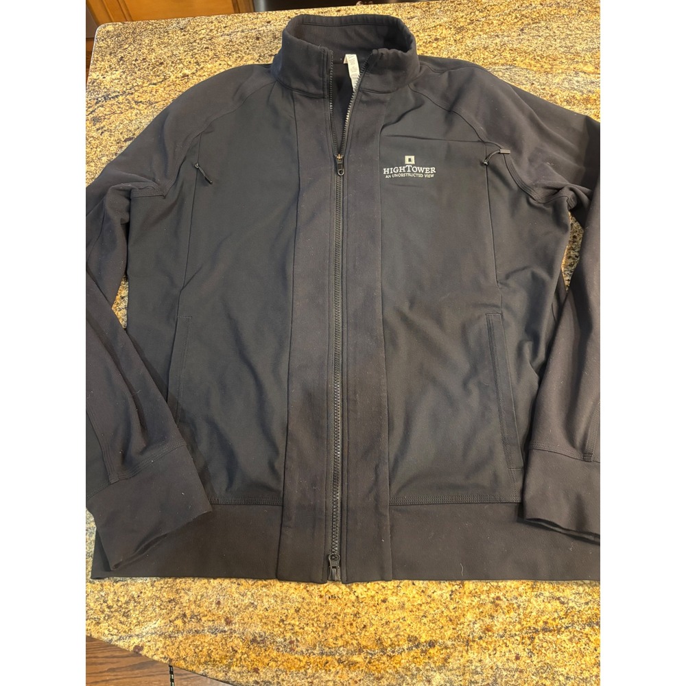 Lululemon Men's Full Zip Jacket Black XXL Company Logo Athletic